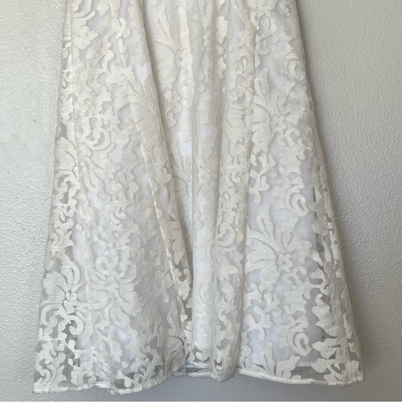 NWT Nanette Lepore Sleeveless Beach Breeze Dress in White Lace Size 6 - Picture 6 of 11